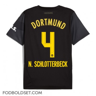 Borussia Dortmund Nico Schlotterbeck #4 Udebanetrøje 2024-25 Kortærmet Borussia Dortmund Nico Schlotterbeck #4 Udebanetrøje 2024-25 Kortærmet
